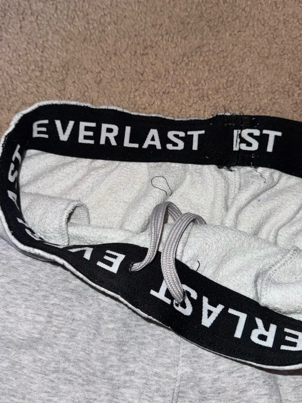 Everlast Men's Light Gray Elastic-Waist Sweatpants